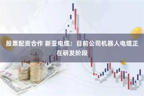 股票配资合作 新亚电缆：目前公司机器人电缆正在研发阶段